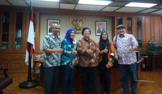 PWI Riau Silaturahmi dengan Menteri Lingkungan Hidup dan Kehutanan