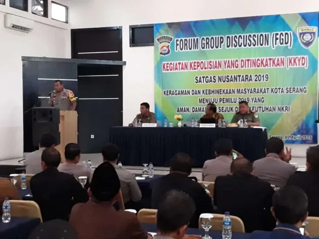 Gelar FGD, Polres Serang Ajak Peran Aktif Masyarakat Jaga Kamtibmas