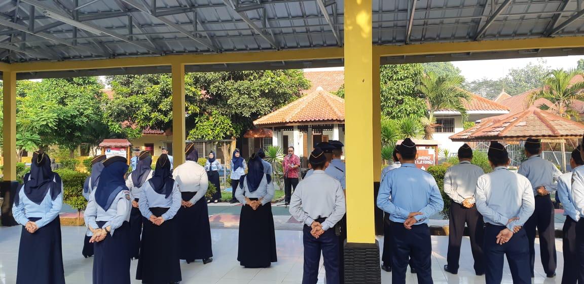 Pimpin Apel Pagi Di LPKA I Tangerang, Ini Pesan Kadiv Pemasyarakatan Propinsi Banten