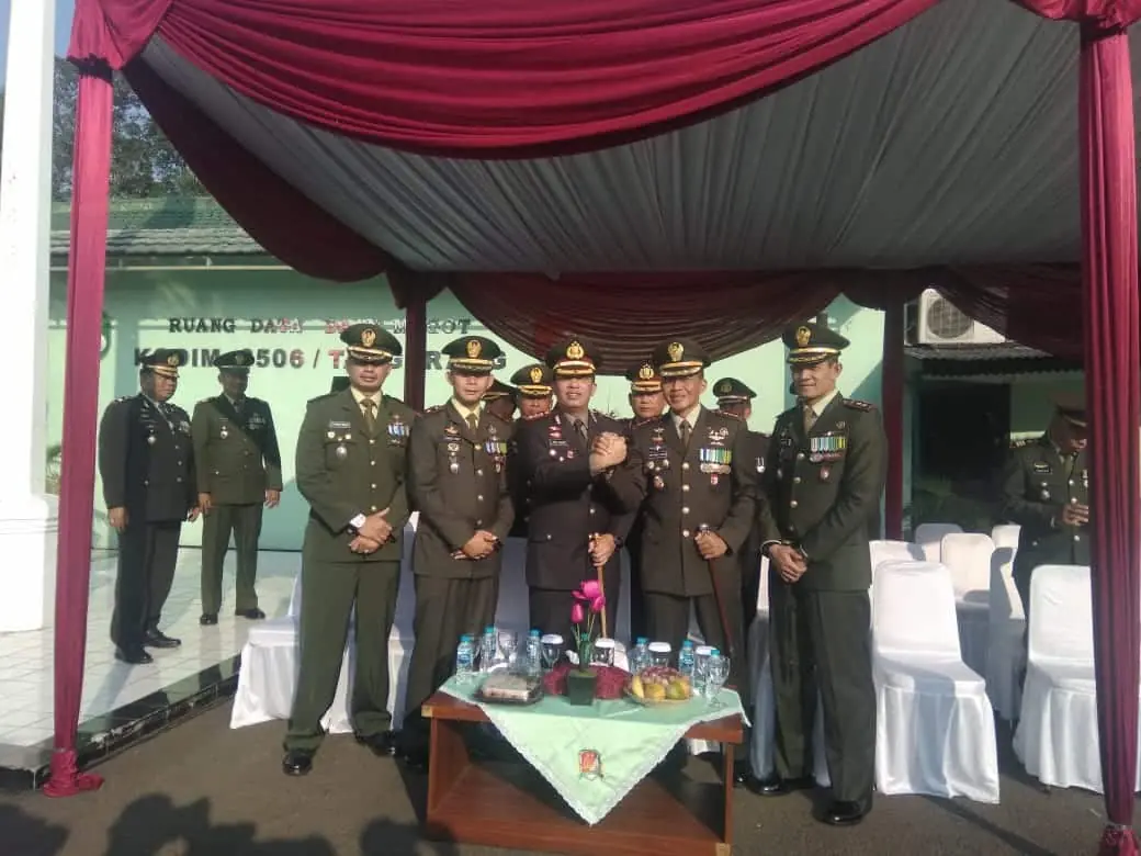 Polres Metro Tangerang Kota, Gelar Upacara Puncak HUT Bhayangkara ke 73 di Mako Kodim 0506/Tgr