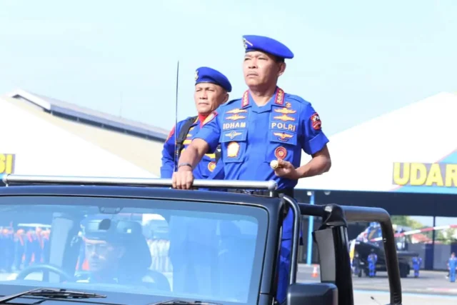 Kapolri Pimpin Upacara Parade Hut Ke - 69 Korpolairud