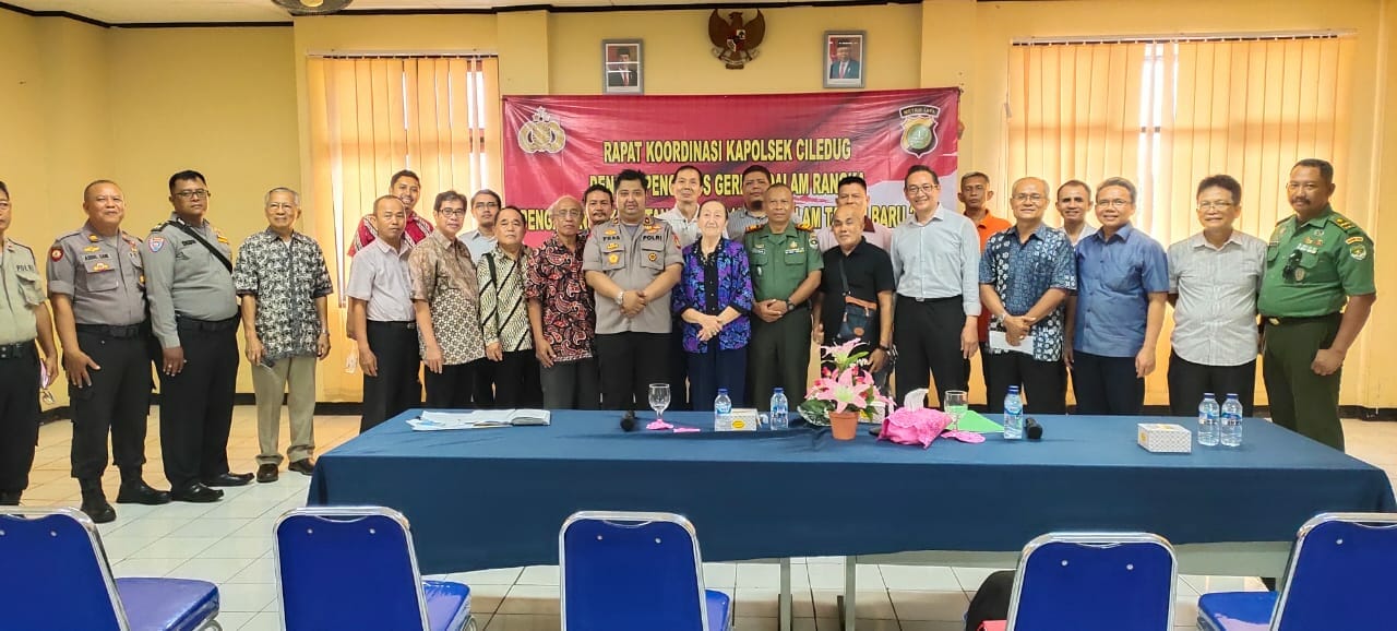 Jelang Natal dan Tahun Baru, Polsek Ciledug Rakor Bersama Pengurus Gereja