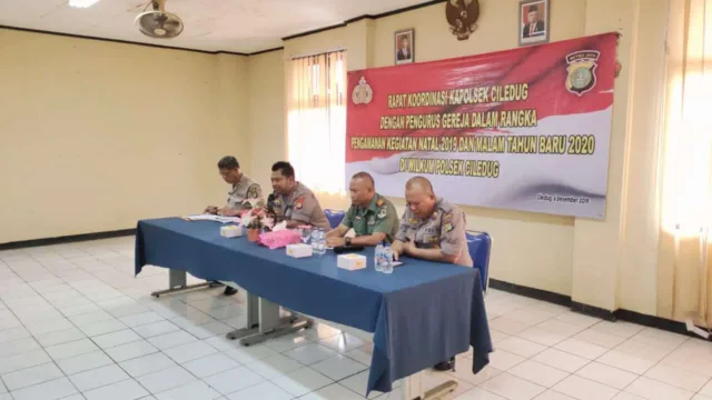 Jelang Natal dan Tahun Baru, Polsek Ciledug Rakor Bersama Pengurus Gereja