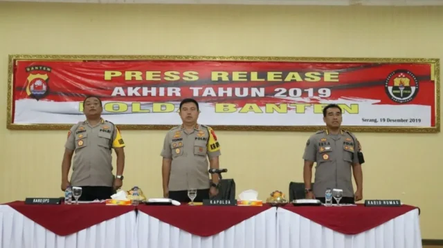 Akhir Tahun 2019, Polda Banten Sukses Ungkap Berbagai Kasus Kejahatan