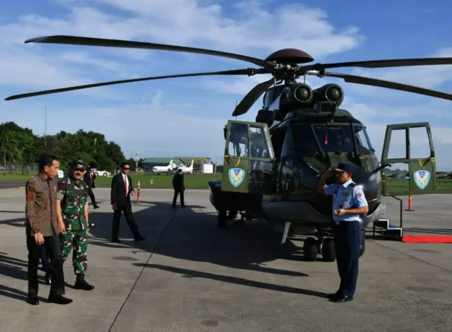 Presiden Tinjau Helikopter Caracal di Halim Perdanakusuma