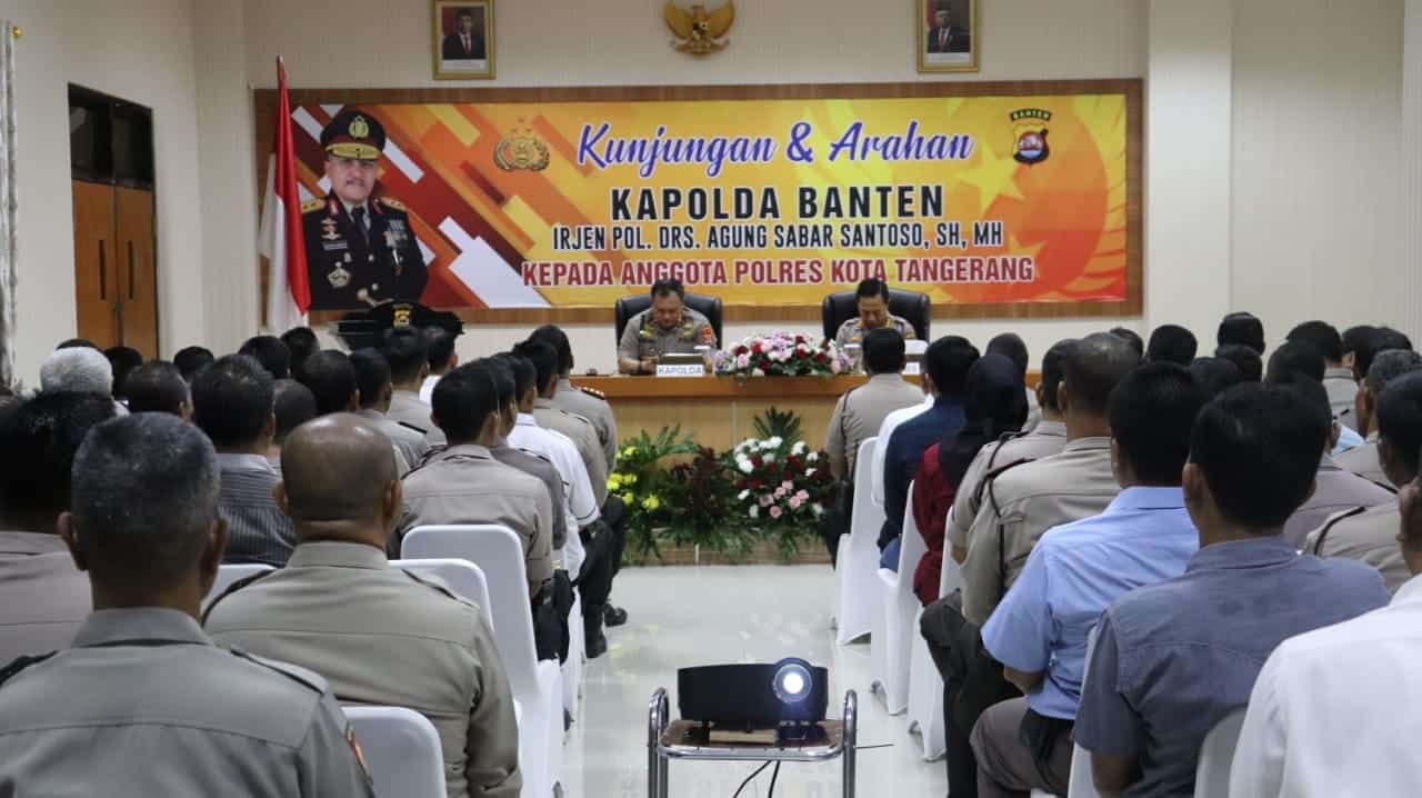 Pelihara Soliditas, Kapolda Banten Kunjungan Kerja Ke Mapolresta Tangerang