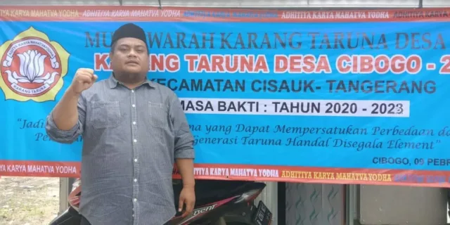 Abdul Hear Terpilih Jadi Ketua Karang Taruna Desa Cibogo