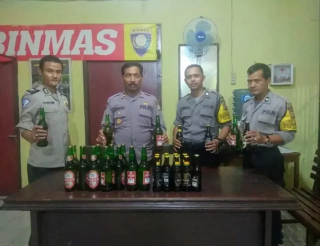 Hiburan Malam Dihentikan, Puluhan Miras di Sita.