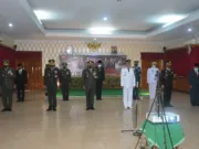 Danrem 071/Wijayakusuma Ikuti Upacara Peringatan HUT ke-75 TNI Secara Virtual