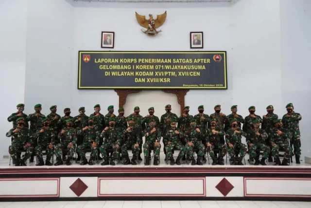 Danrem 071/Wijayakusuma Pimpin Laporan Korps Prajurit Wijayakusuma Kembali Dari Satgas Teritorial