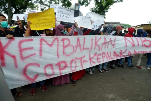 Tagih Janji, Warga Tangerang Utara Kembali Geruduk Kantor ATR/BPN