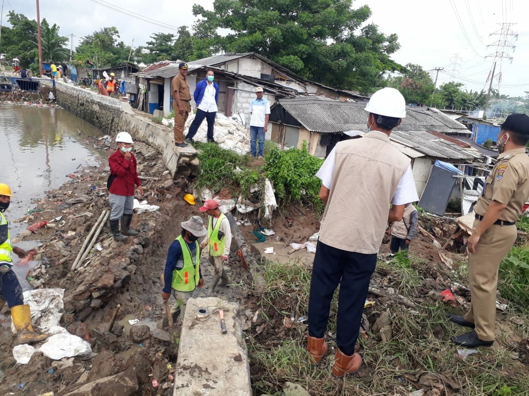 Pemkab Tangerang Atasi Cepat Jebolnya Tanggul Irigasi Sepatan, Bangun Turab Irigasi