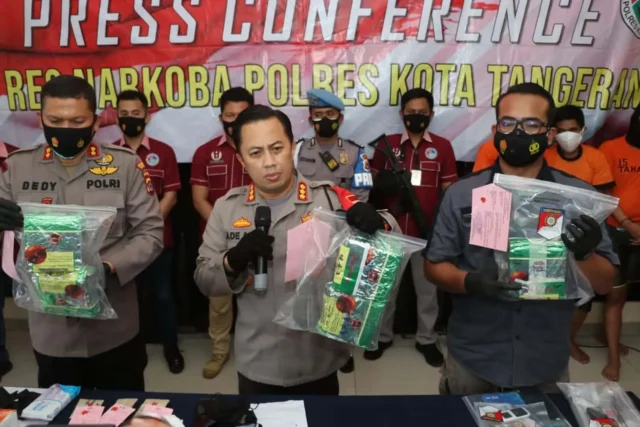 Polresta Tangerang Ungkap Sindikat Pengedar Narkoba Jenis Sabu Jaringan Malaysia