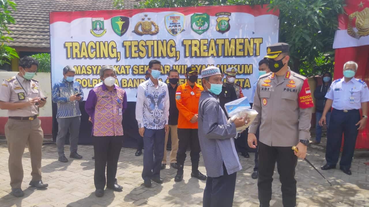 Polresta Bandara Soekarno Hatta Laksanakan Giat 3T dan Baksos