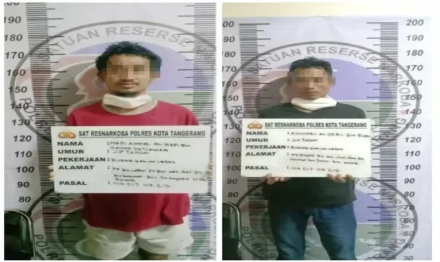 Sempat Coba Kabur, Dua Pengedar Sabu Diciduk Satresnarkoba Polresta Tangerang