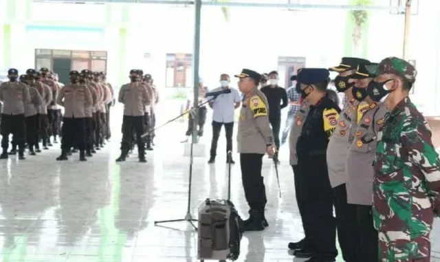 Polda Banten Gelar Apel Gabungan Pam RI 2 di Tanara Kab. Serang