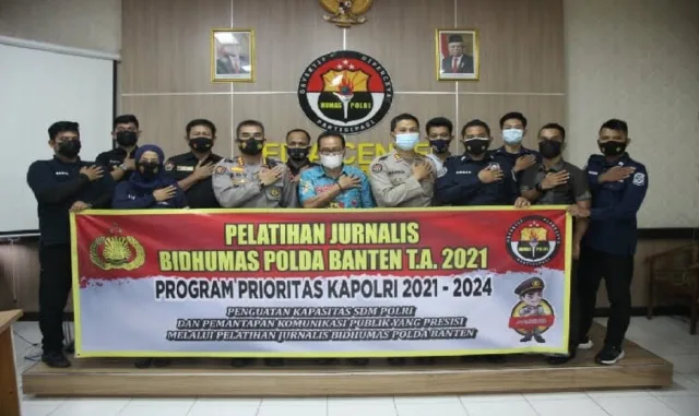 Tingkatkan SDM, Polda Banten Laksanakan Pelatihan Jurnalisme Kepolisian