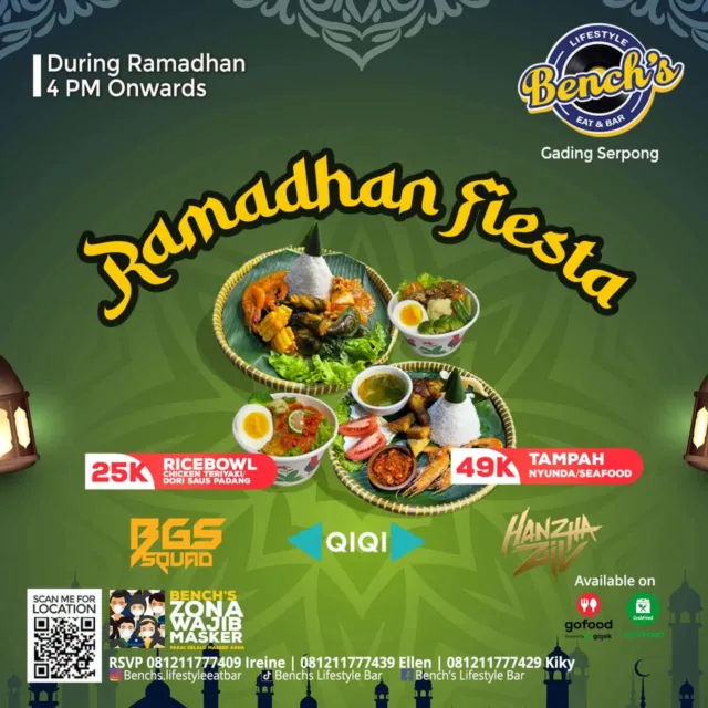 Benchs Lifestyle Eat & Bar Menyediakan Menu Baru Dibulan Ramadhan 1442 H