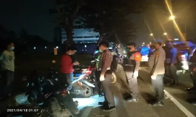 Cegah SOTR dan Gangguan Kamtibmas, Polres Tangsel Gelar Patroli Sekala Besar