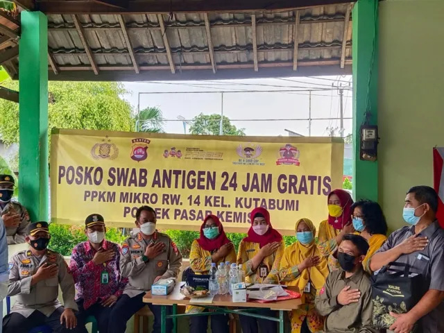 Dirbinmas Polda Banten Cek Posko PPKM Secara Mendadak