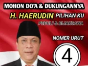 Dapat Nomor 4, H.Haerudin Bersama Masyarakat Siap Majukan Desa Selapajang