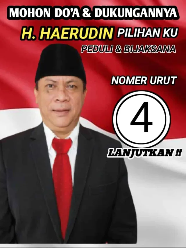 Dapat Nomor 4, H.Haerudin Bersama Masyarakat Siap Majukan Desa Selapajang