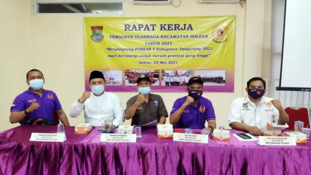 Gelar Raker Menyongsong PORKAB V, KOK Kecamatan Solear : Bersinergi Untuk Meraih Prestasi