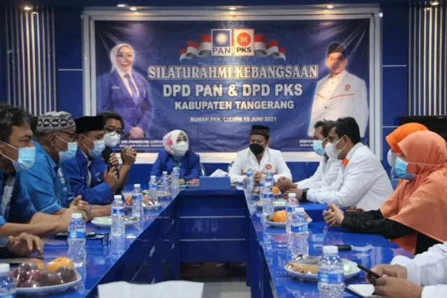 Jalin Silaturrahim Kebangsaan, DPTD PKS Kabupaten Tangerang Sambangi Kantor DPD PAN