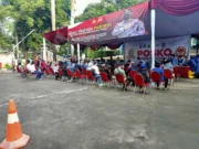 Peringati Hari Bhayangkara ke-75, Polsek Tebet Dirikan Gerai Vaksin Presisi Gratis