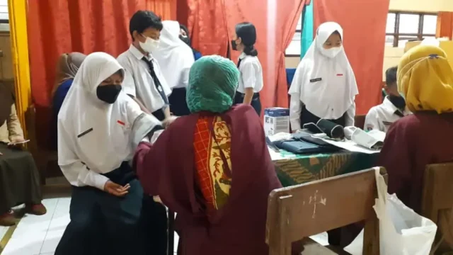 Siswa SMPN 4 Purworejo Antusias Ikuti Vaksinasi