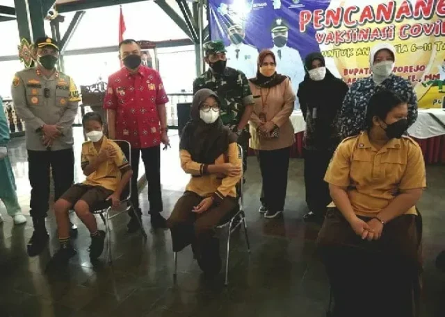 Mulai Hari ini Di Purworejo Anak Usia 6 hingga 11 Tahun Mulai Divaksin