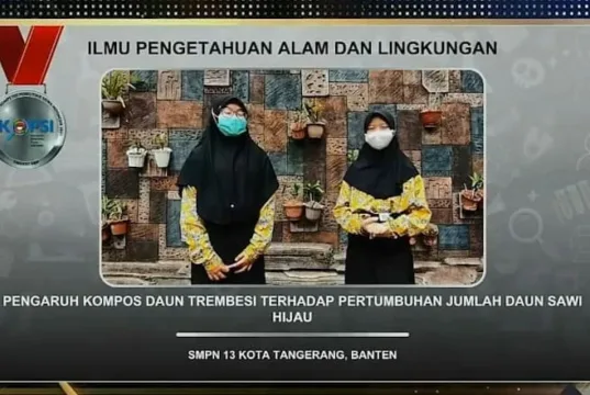 Wow Keren, SMPN 13 Kota Tangerang Raih Medali Perak di Ajang KOPSI 2021