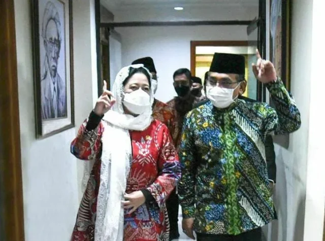 Di Kantor PBNU, Puan Maharani Kembali Tegaskan Pemilu Tetap 2024