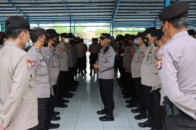 Polda Banten Gelar Apel Pengamanan Kunjungan Wapres RI