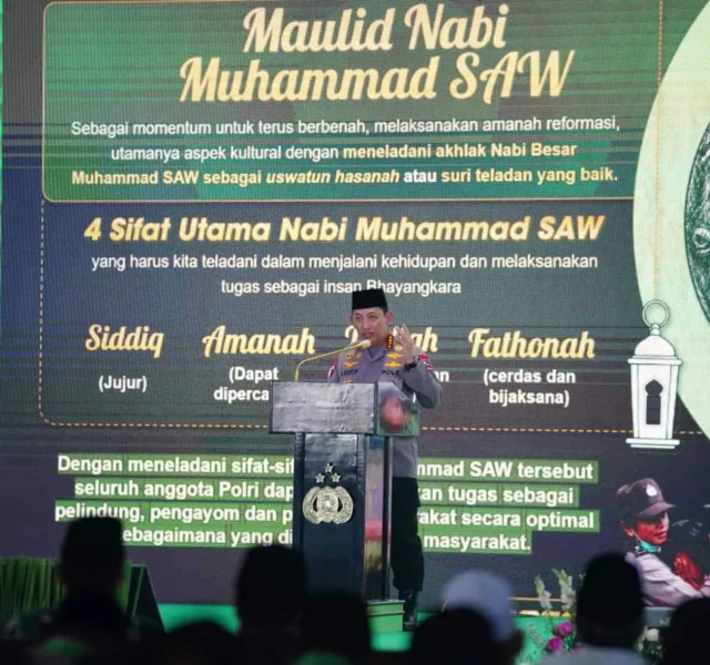 Peringati Maulid Nabi Muhammad SAW, Kapolri: Sinergitas Elemen Bangsa Wujudkan Persatuan