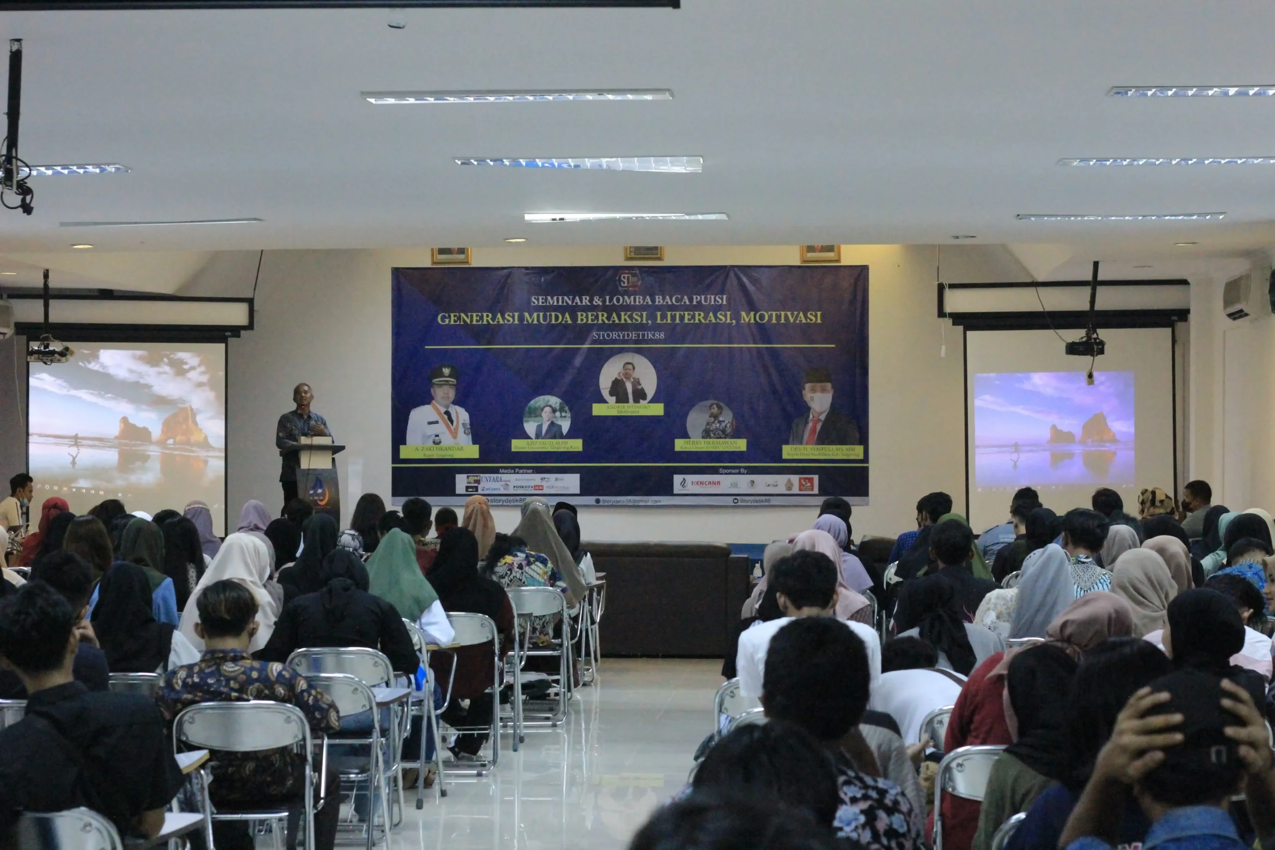 Storydetik88 Gelar Seminar dan Lomba Baca Puisi : Generasi Muda Beraksi, Literasi, Motivasi