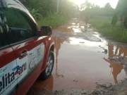 Beginilah kondisi kerusakan Jalan Sersan. Poto ini diambil, Kamis (3/11-2022).