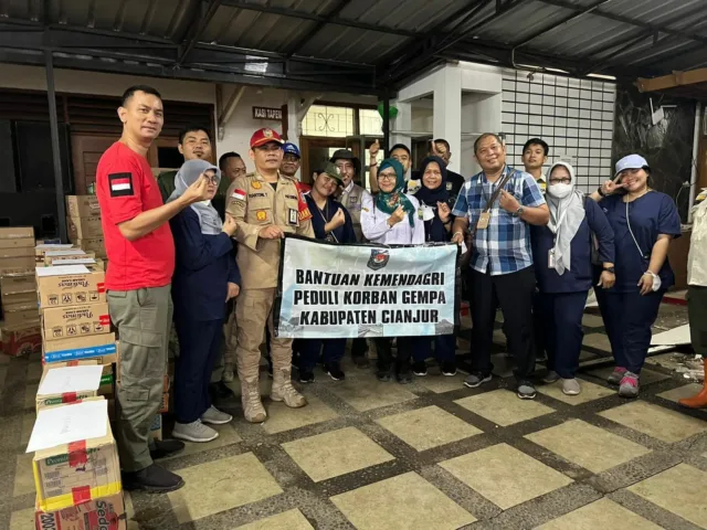 Kemendagri Turunkan Tim Kemanusiaan ke Cianjur, Salurkan Bantuan dan Asistensi Pemerintah