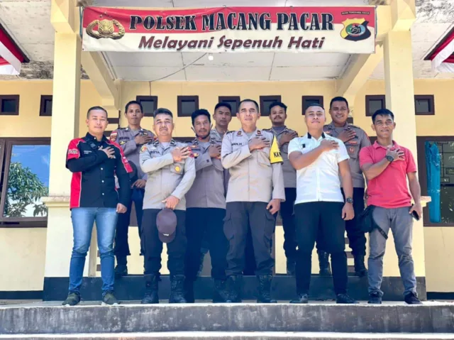 Polsek Macang Pacar Bersama Koramil 1612-08 Manggarai Barat NTT Siap Amankan Perayaan Natal 2022