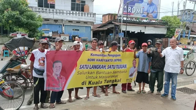 KPRH Salurkan Bantuan Sembako di Kuala Tungkal, Kabupaten Tanjung Jabung Barat, Provinsi Jambi, Jum'at (13/1-2023).