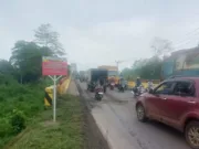 Tampak beginilah kondisi sekarang Jembatan Batanghari II Jambi yang menghubungkan Kota Jambi - Kabupaten Muaro Jambi dan Kabupaten Tanjung Jabung Timur, mengalami kerusakan.