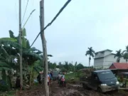 Beginilah kondisi kerusakan ruas jalan di Kabupaten Tanjung Jabung Timur.