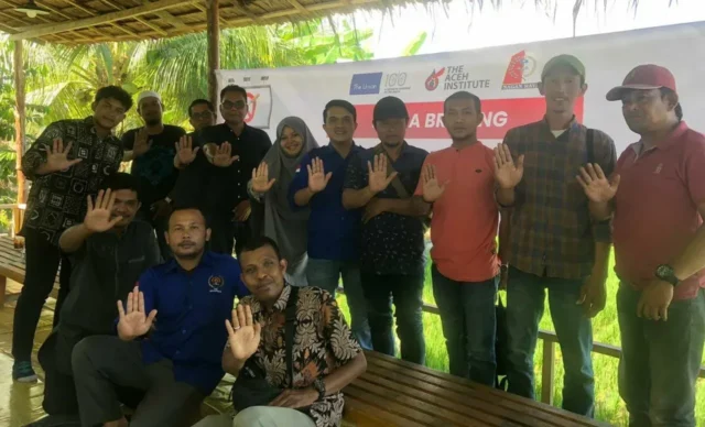 The Aceh Institute Gelar Media Briefing bersama Wartawan Nagan Raya, (Dok.Ist)