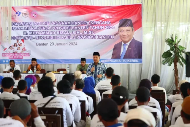 Muhammad Rizal Bareng BKKBN Banten Paparkan Pentingnya Cegah Stunting di Neglasari