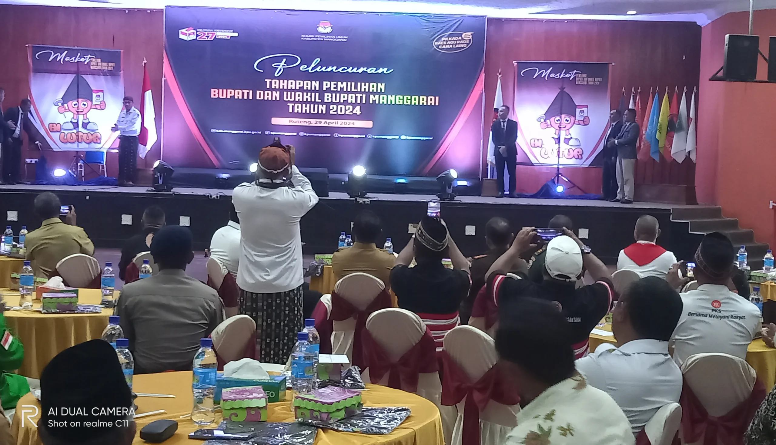 KPUD Kabupaten Manggarai NTT Melounching Tahapan Pemilihan Bupati Dan Wakil Bupati Tahun 2024