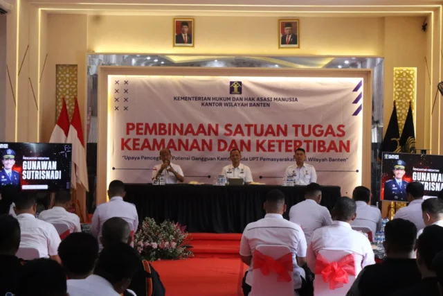 Lapas Pemuda Tangerang Bersama Kemenkumham Banten, Lakukan Pembinaan Satgas Kamtib Dalam Menjaga Keamanan dan Ketertiban