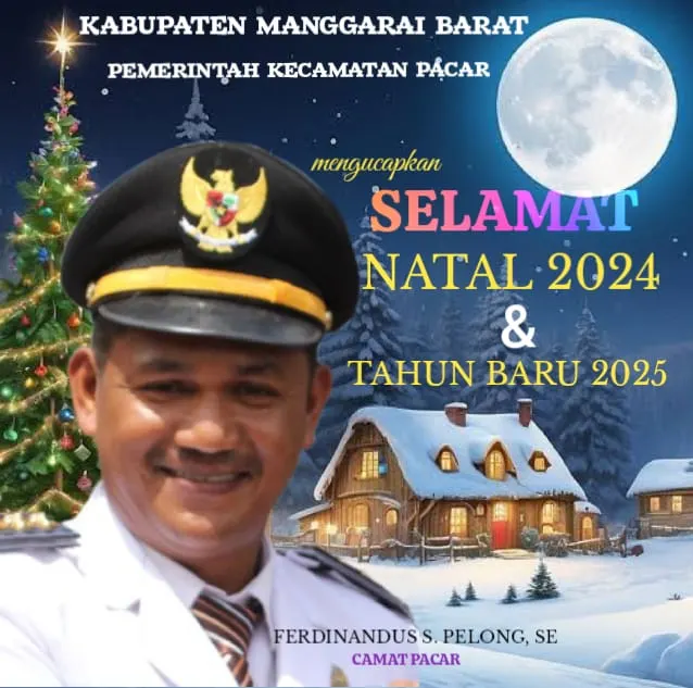 Kecamatan Pacar Kabupaten Manggarai Barat selamat natal dan tahun baru 2025